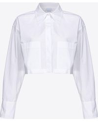 Pinko - Short Poplin Shirt - Lyst