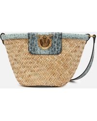 Pinko - Borsa A Spalla Piccola Secchiello - Lyst
