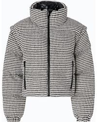 Pinko - Tweed Down Jacket With Detachable Sleeves - Lyst