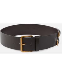 Pinko - Cinturón De 6 Cm De Piel Lisa Con Correas - Lyst