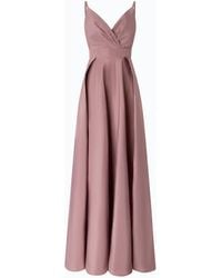 Pinko - Long Taffeta Dress With Slit - Lyst