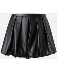 Pinko - Minigonna A Pieghe Similpelle - Lyst