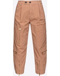 Pinko - Multi-pocket Trousers In Stretch Tricotine - Lyst