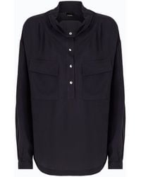 Pinko - Blouse With Pockets And Buttons - Lyst