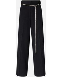 Pinko - Trousers With Jewel Belt - Lyst