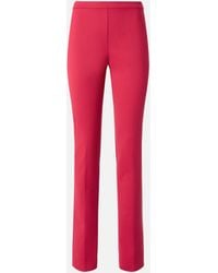 Pinko - Satin Trousers With Adjustable Hem Slit Detail - Lyst
