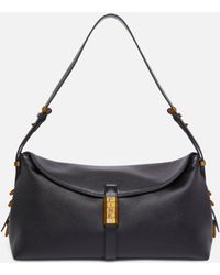 Pinko - Medium Leather Saddle Bag Shoulder Bag - Lyst