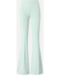 Pinko - Flared Trousers With Pressed Pleat Detail - Lyst