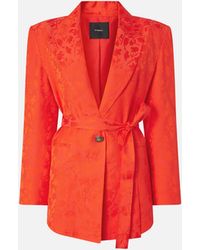 Pinko - Floral Jacquard Kimono Jacket - Lyst