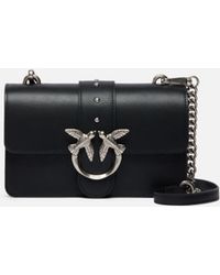 Pinko - Love Bag One Small Crossbody Bag In Leather - Lyst