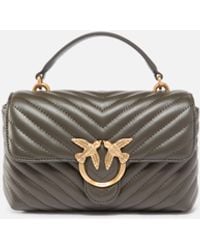Pinko - Mini Handbag Lady Love Bag Puff Chevron - Lyst