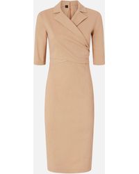 Pinko - Slim-Fit Midi Dress With Bow - Lyst
