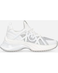 Pinko - Ariel Sneakers With Crystals - Lyst