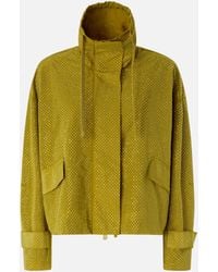 Pinko - Blouson Jacket With All-Over Micro Studs - Lyst
