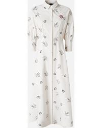 Pinko - Tattoo-print Shirt Dress - Lyst