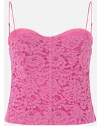 Pinko - Lace Bustier Top - Lyst