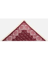 Pinko - Triangular Scarf With Floral Paisley Print - Lyst