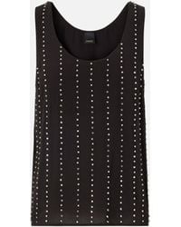Pinko - Vest Top With Jewel Stripes - Lyst