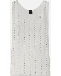 Pinko - Vest Top With Jewel Stripes - Lyst