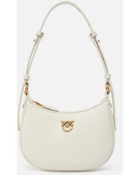Pinko - Half Moon Baby Leather Shoulder Bag - Lyst