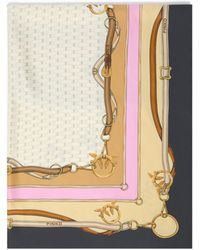 Pinko - Scarf With Multicoloured Print - Lyst