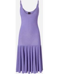 Pinko - Mini Dress With Shoulder Straps And Pleats - Lyst