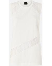 Pinko - Sleeveless Top With Lace Details - Lyst