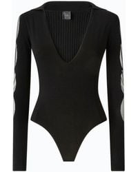 Pinko - Bodysuit With Sheer Details - Lyst
