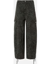 Pinko - Balloon Trousers With Animal Motif - Lyst