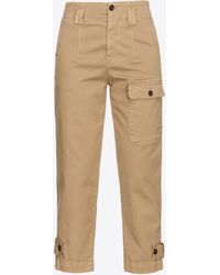 Pinko - Old-wash Cargo Trousers - Lyst