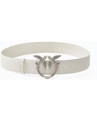 Pinko - Love Birds High Leather Belt 4Cm - Lyst