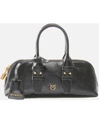 Pinko - Kleine Henkeltasche Escape Bag Baguette Aus Leder - Lyst