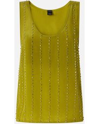 Pinko - Vest Top With Jewel Stripes - Lyst