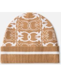 Pinko - Beanie With Jacquard Logo Detail - Lyst