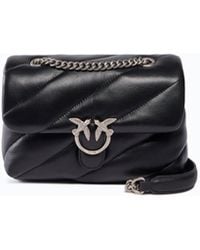Pinko - Small Love Bag Puff Maxi Quilt New Buckle Shoulder Bag - Lyst