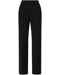 Pinko - Trousers With Pressed Crease Detail - Lyst