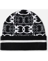 Pinko - Beanie With Jacquard Logo Detail - Lyst