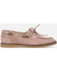 Pinko - Suede Moccasins With Jewel Details - Lyst