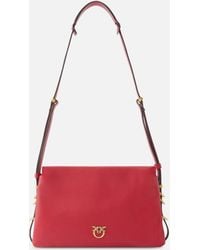 Pinko - Bolso Bandolera Mini One, Two, Three Bag De Piel - Lyst