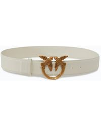Pinko - Love Birds High Leather Belt 4Cm - Lyst