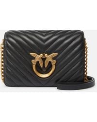 Pinko - Mini Love Bag Click Chevron - Lyst