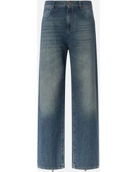 Pinko - Loose-Fit Jeans With Rear Zips - Lyst