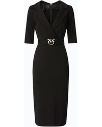 Pinko - Slim-Fit Dress With Love Birds Belt - Lyst