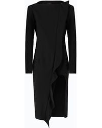 Pinko - Midi Sheath Dress With Ruffle And Open Back - Lyst