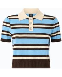 Pinko - Wool And Cashmere Cropped Polo Shirt - Lyst