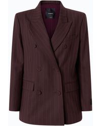 Pinko - Double-Breasted Check Jacket - Lyst