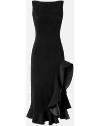 Pinko - Robe Ajustée À Volant - Lyst