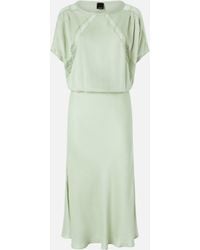 Pinko - Midi Dress With Lace Details - Lyst