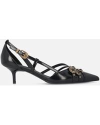 Pinko - Pumps With Straps And Jewel Studs - Lyst