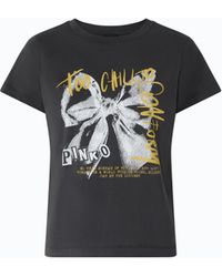 Pinko - T-Shirt With Too Chill To Conform Bow Print - Lyst